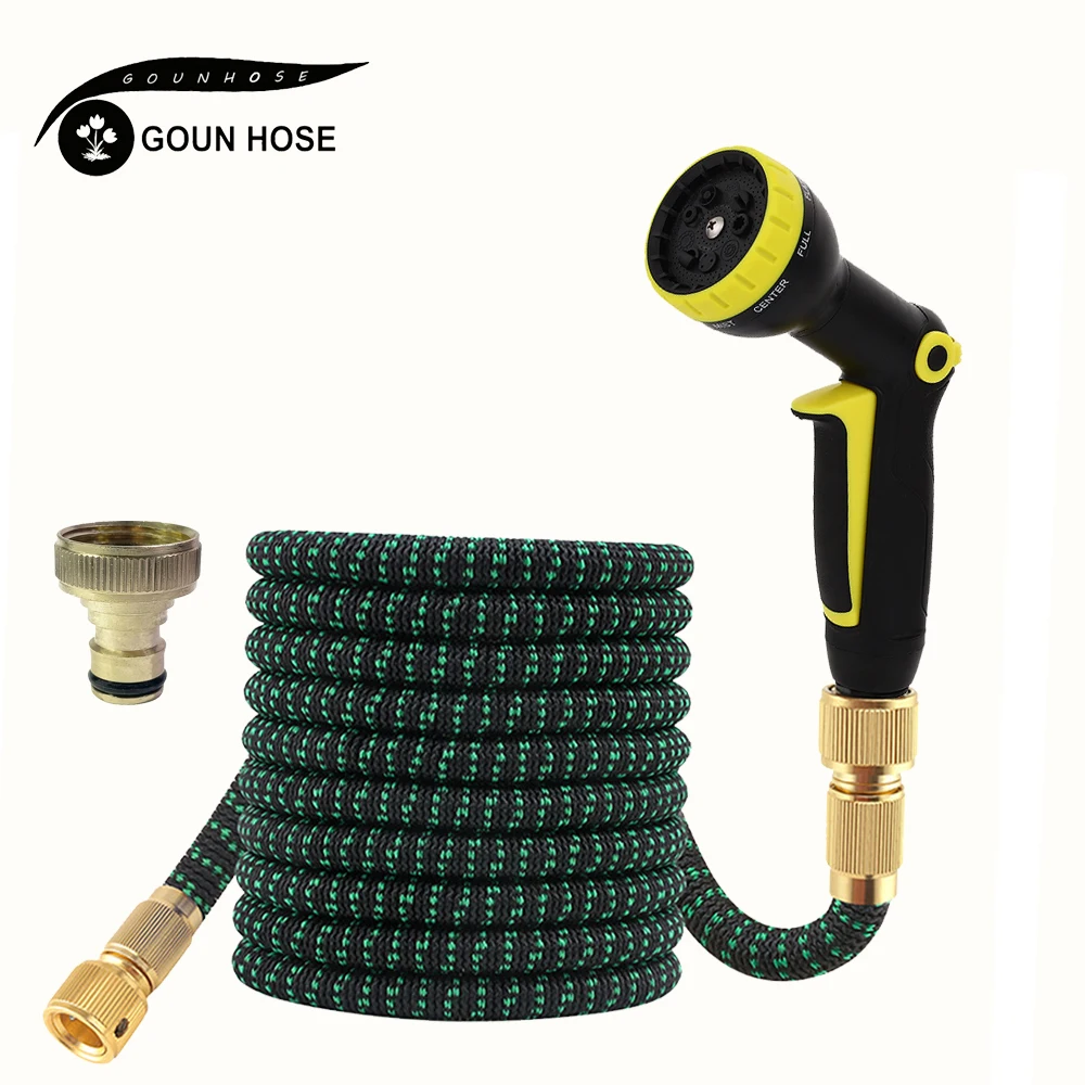 25FT-125FT Garden Hose Extensible Flexible Magic Hose High Pressure Car Cleaning Wash Pipe Courtyard Irrigation Watering Tool ﻿