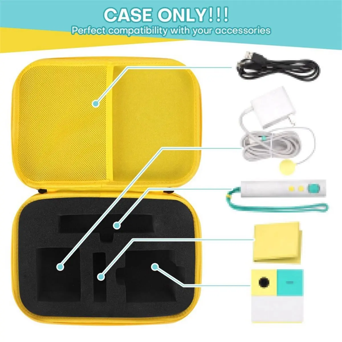 Travel Storage Case for Nex Playground Game System, Portable EVA Hard Shell Case Holds Game Consoles Controllers