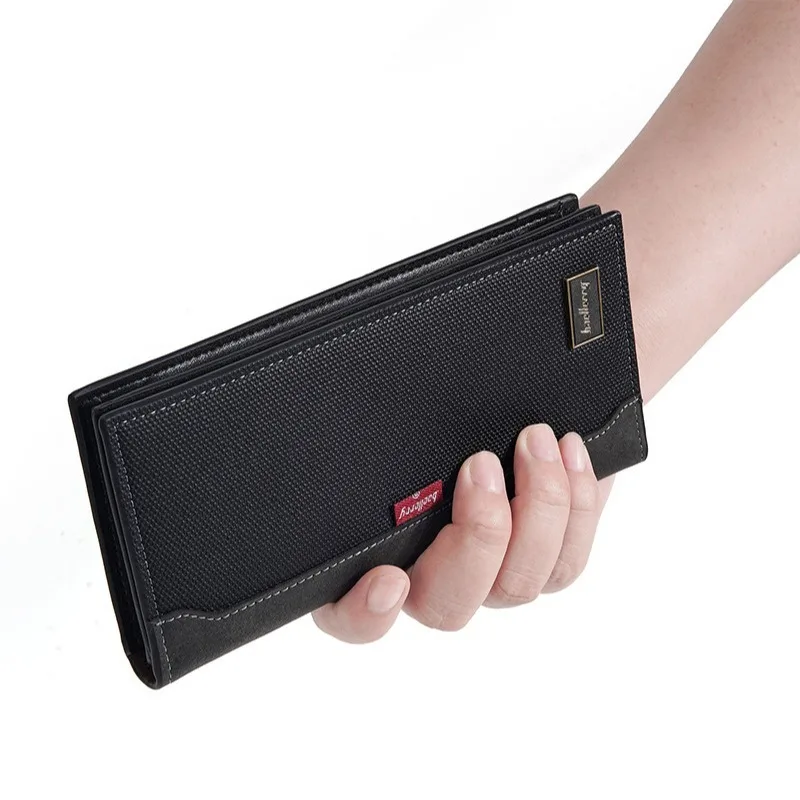 Baellerry RFID Men's Business Long Wallet Multi-Function Coin Purse Large Capacity Clutch Bag Multi-Slot Card Holder