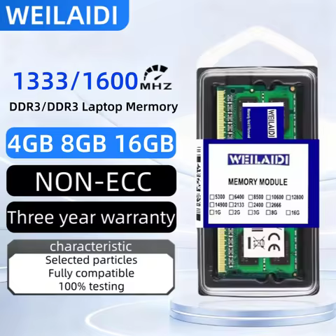 Memoria ram DDR3 DDR3L 2GB 4GB 8GB 16GB PC3 1333 1600MHZ 1.5V PC3L-10600 12800 1.35V SO-DIMM Memory RAM for Notebook Laptop