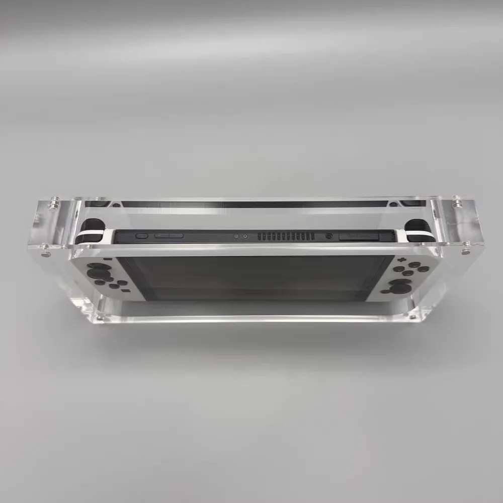 Für Nintendo Schalter OLED Für NS OLED Hohe Transparenz Acryl Magnetische Abdeckung Display Box Fall Shell