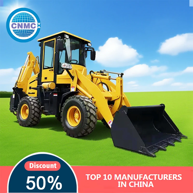 Cargador de ruedas 4x4 5 toneladas Fácil de operar Venta directa de fábrica Retroexcavadoras Jardín Carretera y Constructio Operación de dos extremos ocupada