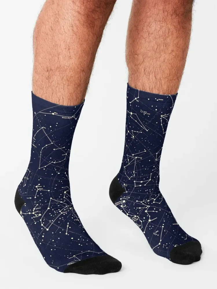 Astronomy Constellations Stars Galaxy Universe Cosmos Socks designer brand Novelties Stockings man Socks Men Women\'s