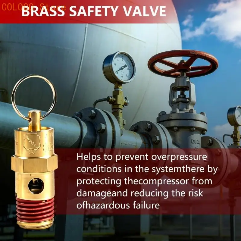 1/4 inch Preset Pressure-Relief Device for Air Compression with Side Outlet D0LD