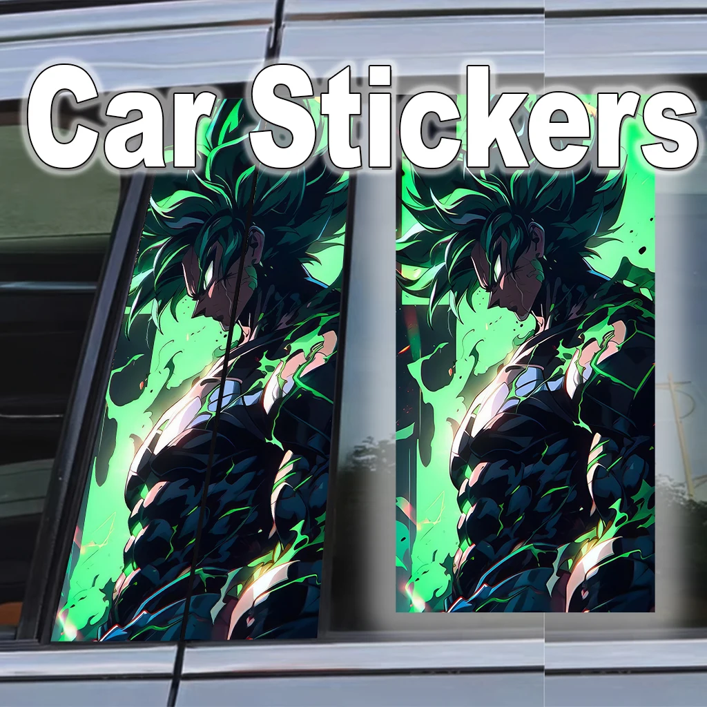 

Dragon Ball Car B-pillar Anti-scratch Waterproof Sticker Super Saiyan Anime Self-adhesive Sticker Anti-rub Decoration Auto Parts