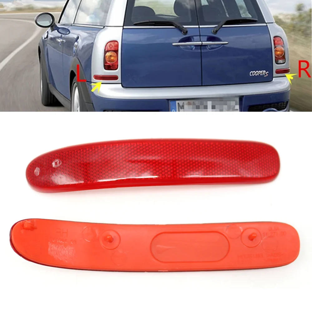

Rear Bumper Fog Light Assembly Tail Warning Reflector Brake Lamp Red Lens For BMW Mini Cooper Clubman R55 2008-2014