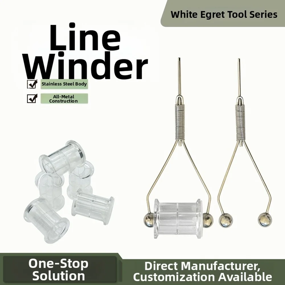 Fly Tying Accessory Featuring a Stainless Steel Bobbin Holder for Accurate Spooling and Consistent Results in Lure Fabrication