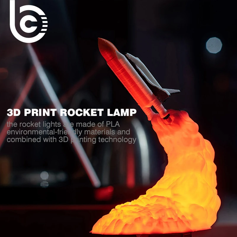 2022 Newest Dropship 3D Print Saturn V Lamps Rechargeable Night Light Apollo 5 For Moon Land Space Lover as Room Decoration