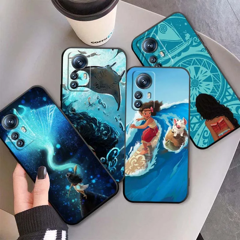 

Disney Moana Ocean film For Xiaomi Mi 15 14 13 13T 12 12T 12S 11 11i 11T Pro Ultra Lite 5G Black Soft Cover Phone Case