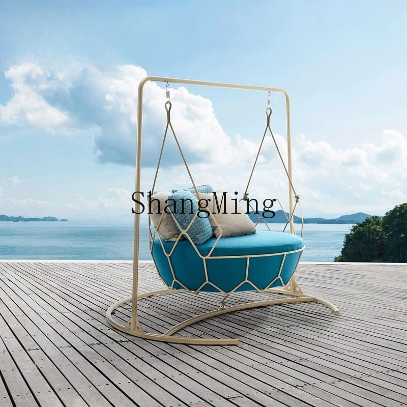 

ZYY outdoor leisure swing hammock household rattan chair double floor hammock combination