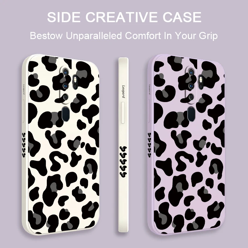 Leopard Print Phone Case For OPPO A9 A9X K9 A8 A7X A7 K7X AX5 K5 A5 A5S A3S A1 Pro Silicone Soft Shockproof Bumper Back Cover