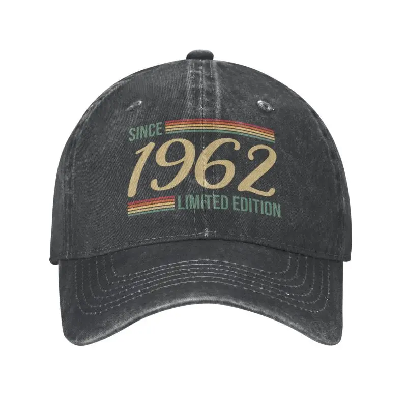 Classic Unisex Cotton Vintage Since 1962 Limited Edition Gift Baseball Cap Adult Adjustable Dad Hat Women Men Sun Protection