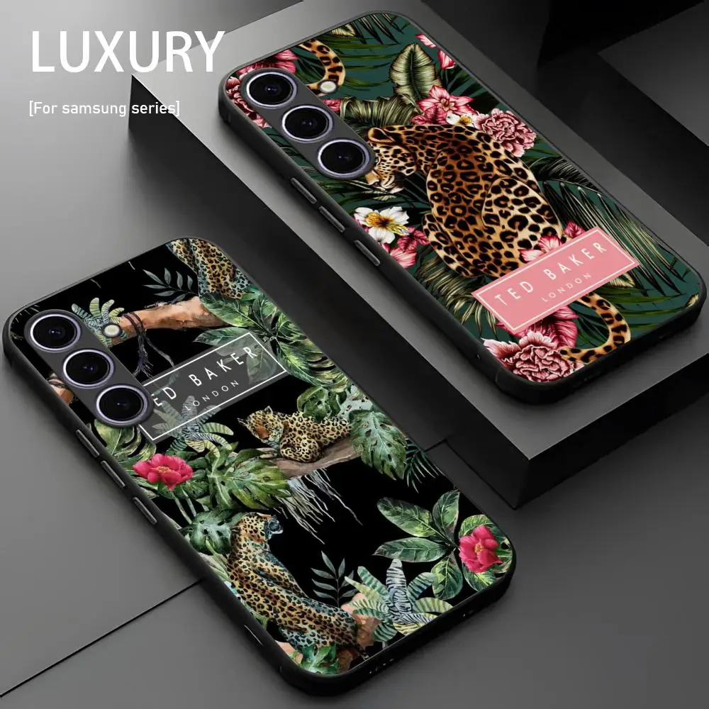 F-FlowER Ted-LO-OG-BakER HOT Phone Case For Samsung Galaxy S25 S24 S23 S22 S21 S20 Plus Ultra Note20 Soft Black