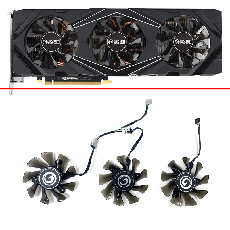 

Cooling 75MM 4pin GA82S2H RTX 2070 2080TI GPU fan for KFA2 GALAX GeForce RTX 2070 2080Ti SG version graphics card replacement