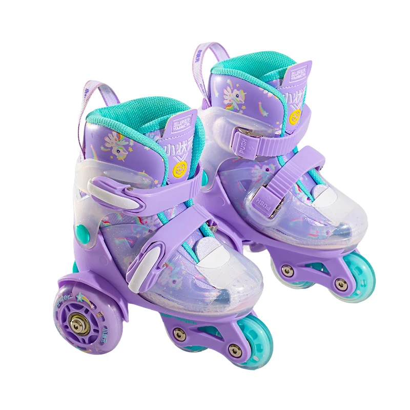 Scarpe per pattini in linea lampeggianti per bambini adatte Fabbrica direttamente Scarpe per pattini all'ingrosso per sport all'aria aperta