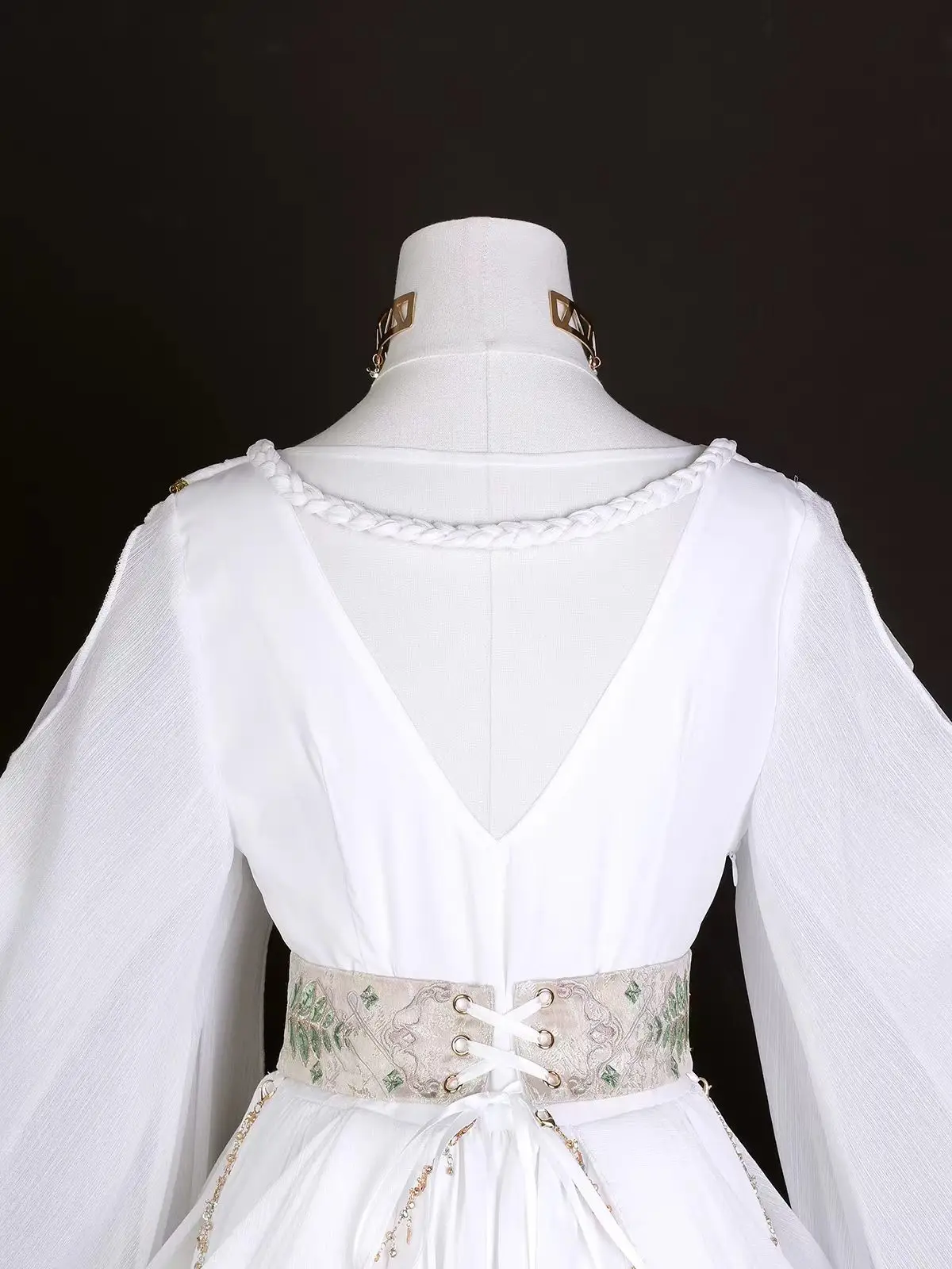 Vestido de Hada Griega Blanco para Mujer, Estilo Lolita Han con Elementos Nacionales, Disfraz de Cuento de Hadas 2026