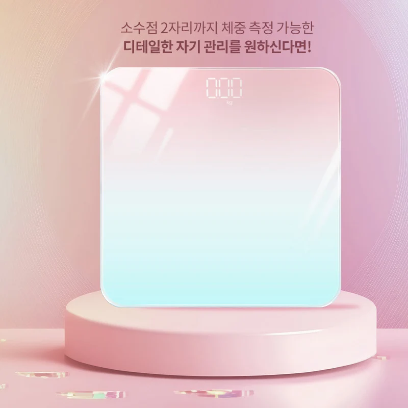 [Temperature can be measured] Pastel LED scale digital mini scale