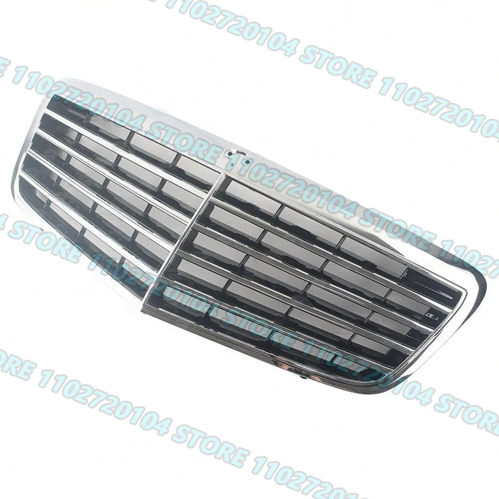 for 2007-2009 W211 Mercedes Benz E320 E350 E550 Front Upper Racing Grills Mesh Middle Grid Base Radiator 2118801783