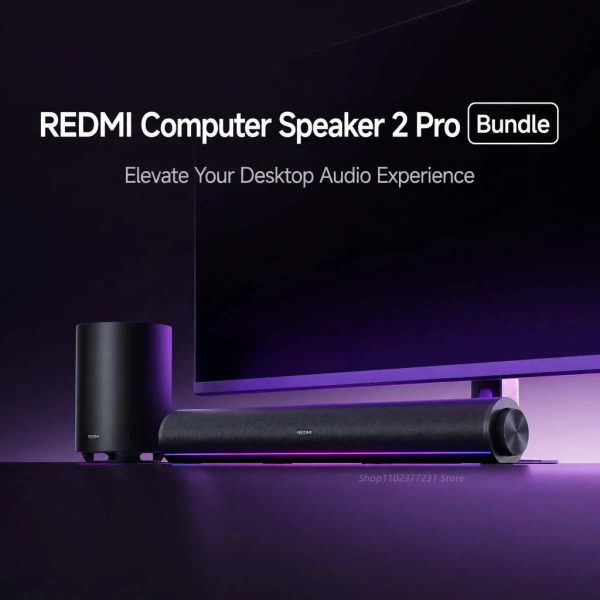 REDMI Computer Speakers 2 Pro Set Version 53° Speaker Tilt Angle Native Stereo Wireless Subwoofer Five EQ Scene Sound Effects CN