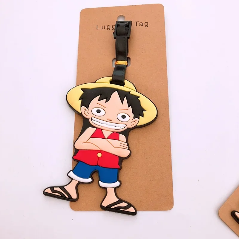 Hot One Piece Luggage Tags Travel Cartoon Silica Gel Luffy Chopper Pendant Suitcase Travel Bag Decoration Cute Accessories Gift