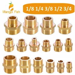 Brass Pipe Hex Nipple Fitting 1/8