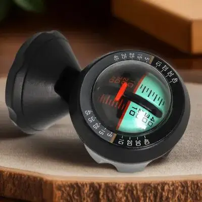 

Car Inclinometer Level Indicator with Adhesive Mount Fast Response Easy Read Dial for Dashboard Installation Vehicle Slope Angle
