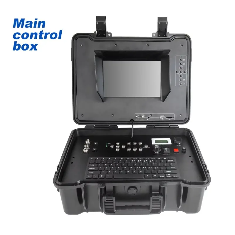 กล้องตรวจสอบบ่อลึกสำหรับบ่อบาดาลขนาด 300 เมตร พร้อมกล้องแพน-ทิลท์ 90 มม. และไฟ LED ปรับโฟกัสได้