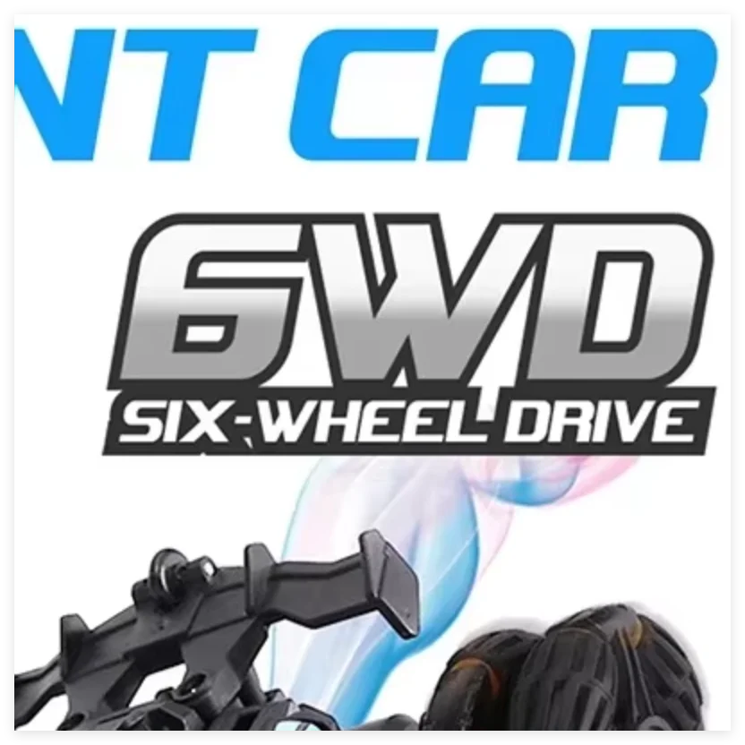 

9IMOD RC Car 6WD Stunt Spray Car with Swing Arm Hand Control Watch Dual Control Drift Deformation Stunt Car for Ages 8+