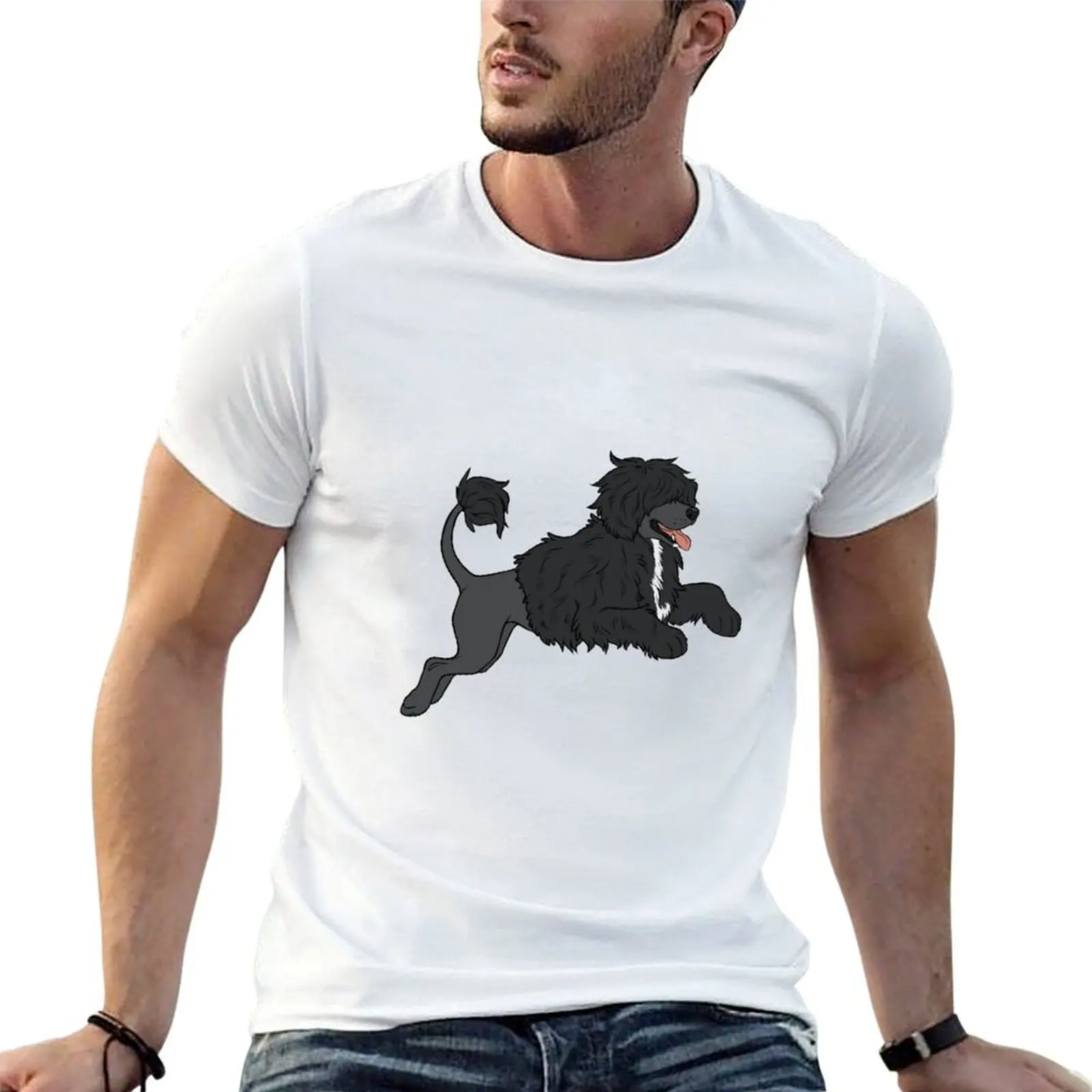 

ACTION - Portuguese Water Dog T-Shirt t shirts for man graphic vintage anime tshirt man graphic t shirt T-Shirt