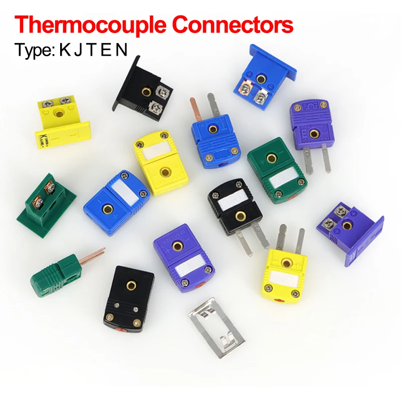 1~50pcs Thermocouple Connectors K T J E N Type Mini Standard Male Female Plug Socket Panel Mount Temperature Sensor Connector
