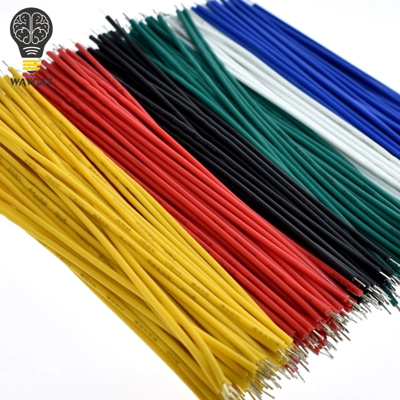 100PCS/lot Tin-Plated Breadboard PCB Solder Cable 24AWG 10CM Fly Jumper Wire Cable Tin Conductor Wires 1007-24AWG Connector Wire