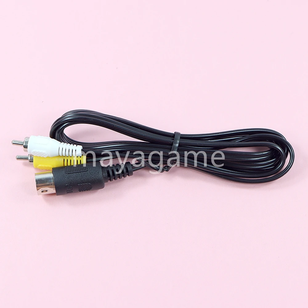 Cabo AV de áudio e vídeo de 6 unidades para Sega Genesis 1 2 3