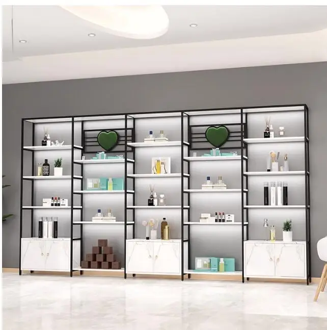 Display cabinet cosmetics store hair salon nail beauty makeup skin care display stand craftsman shelf