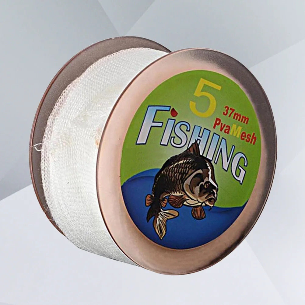 

5M Pva Water Soluble Mesh Net For Carp Fishing Bait Feeder 37Mm Biodegradable Non- Stocking Bag Fishing Tools