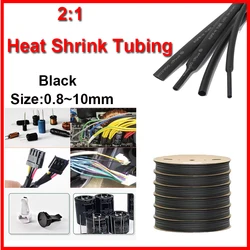 Dia 1 2 3 4 5 6 7 8 9 10 12 14 16 20  mm Heat Shrink Tube 2:1 Polyolefin Thermal Cable Sleeve Insulated