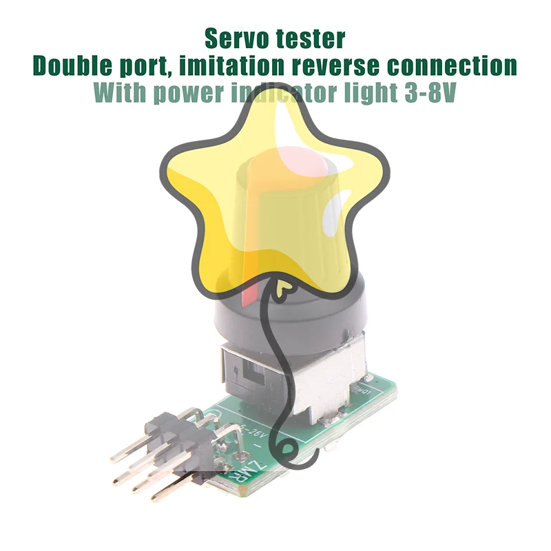 3-8V ESC Mini Servo Tester DIY Brushless Fan Motor Governor PWM Signal Output For RC Aircraft Model Parts