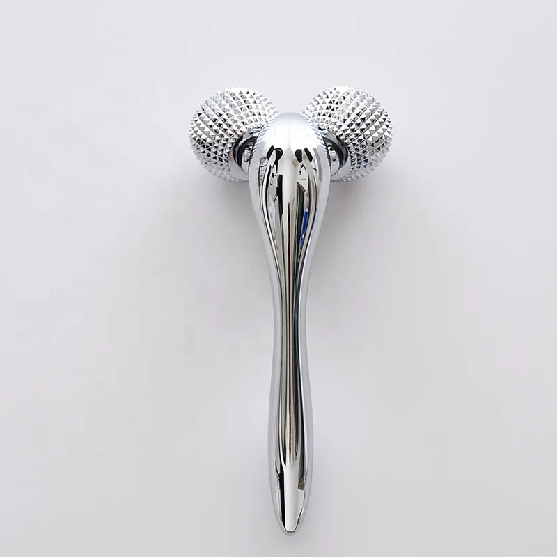 Acupressure & Acupuncture Metal Gear Roller Massager Face Lifting Tool For Neck Head Hand Pain Relief & Muscle Relaxation