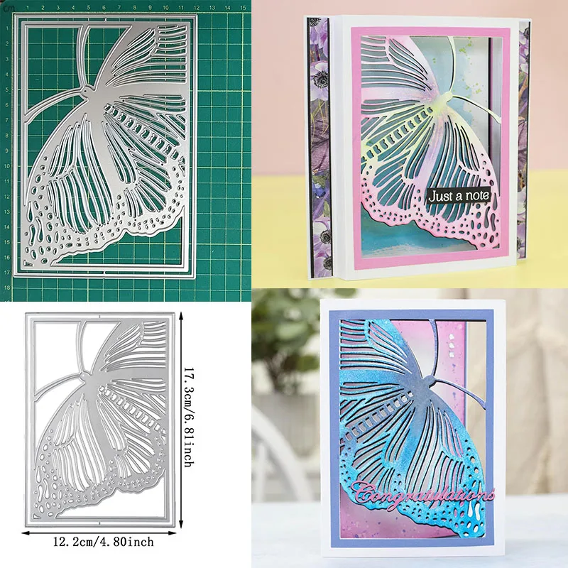 Dragonflies Frame Cutting Dies 2024 New Arrivals, Card Making Stencil for DIY Scrapbooking Album Embossing Decorative Crafts