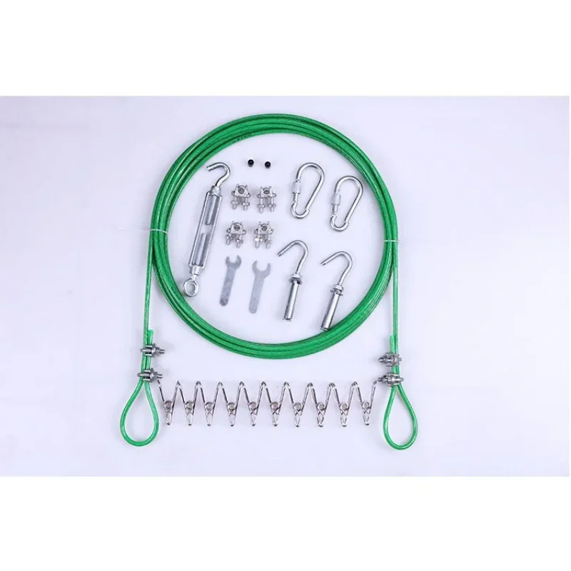 [ core clothesline] plastic coated steel wire rope for drying Mitt indoor outdoor curtain