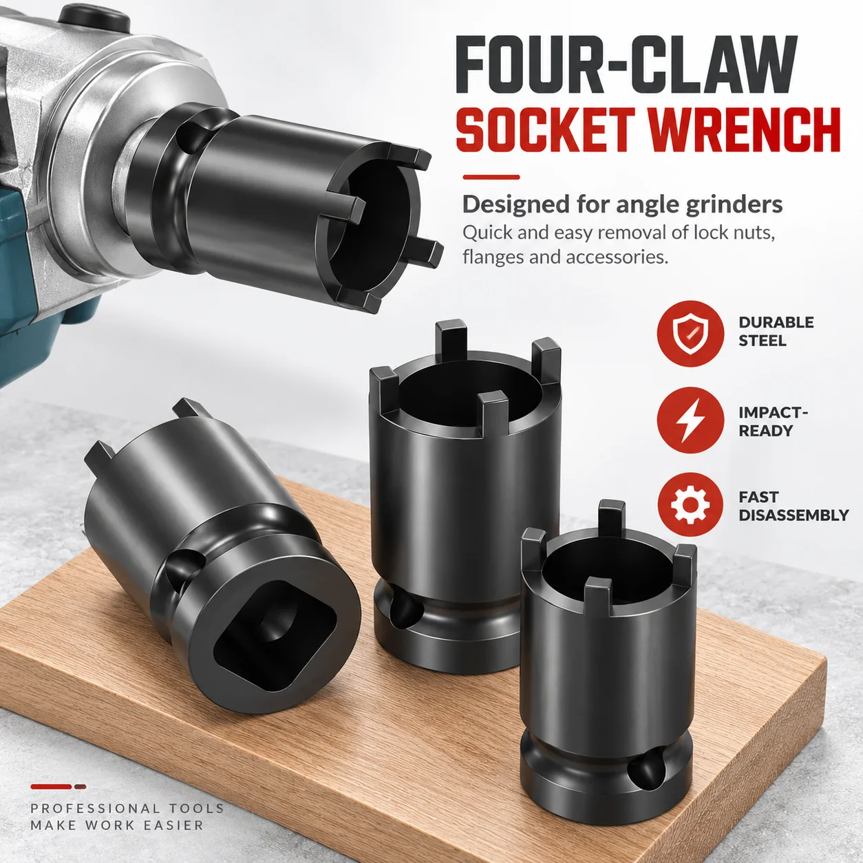 Power Tools Impact Wrench - Chiave a Bussola Angolare Multifunzione per