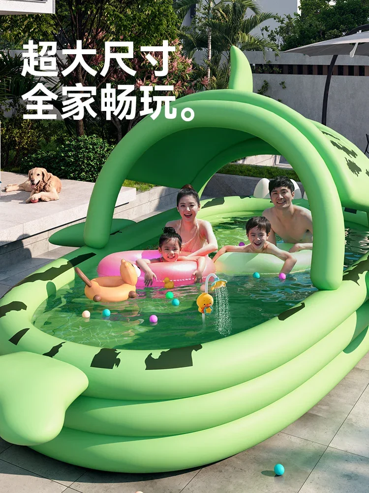 Inflatable swimming pool, children's home bucket, foldable adult home, outdoor large toy