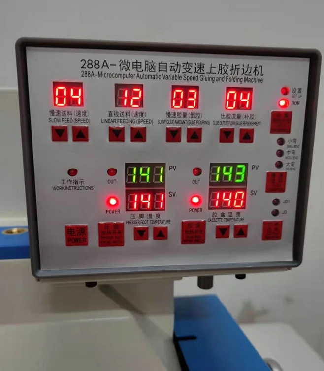 Notebook Automatic Gluing Folding Machine Leather Edge Upper Hot Cement Shoe Making Sewing Tape Edge Folding Bags and Suitcases