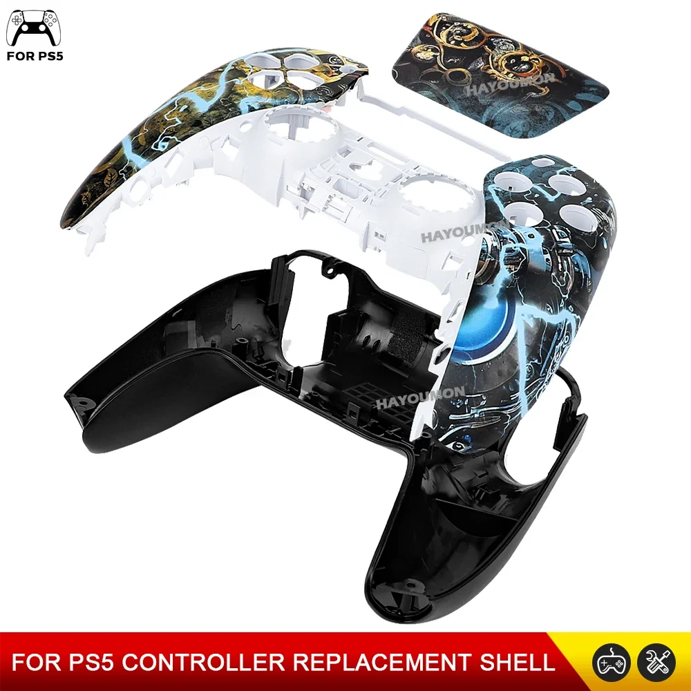 NEW Replacement Housing Shell Case Full Kit For PS5 Controller BDM-010/020/030/040/050 Front Back Touchpad Cover For PS5 Gamepad