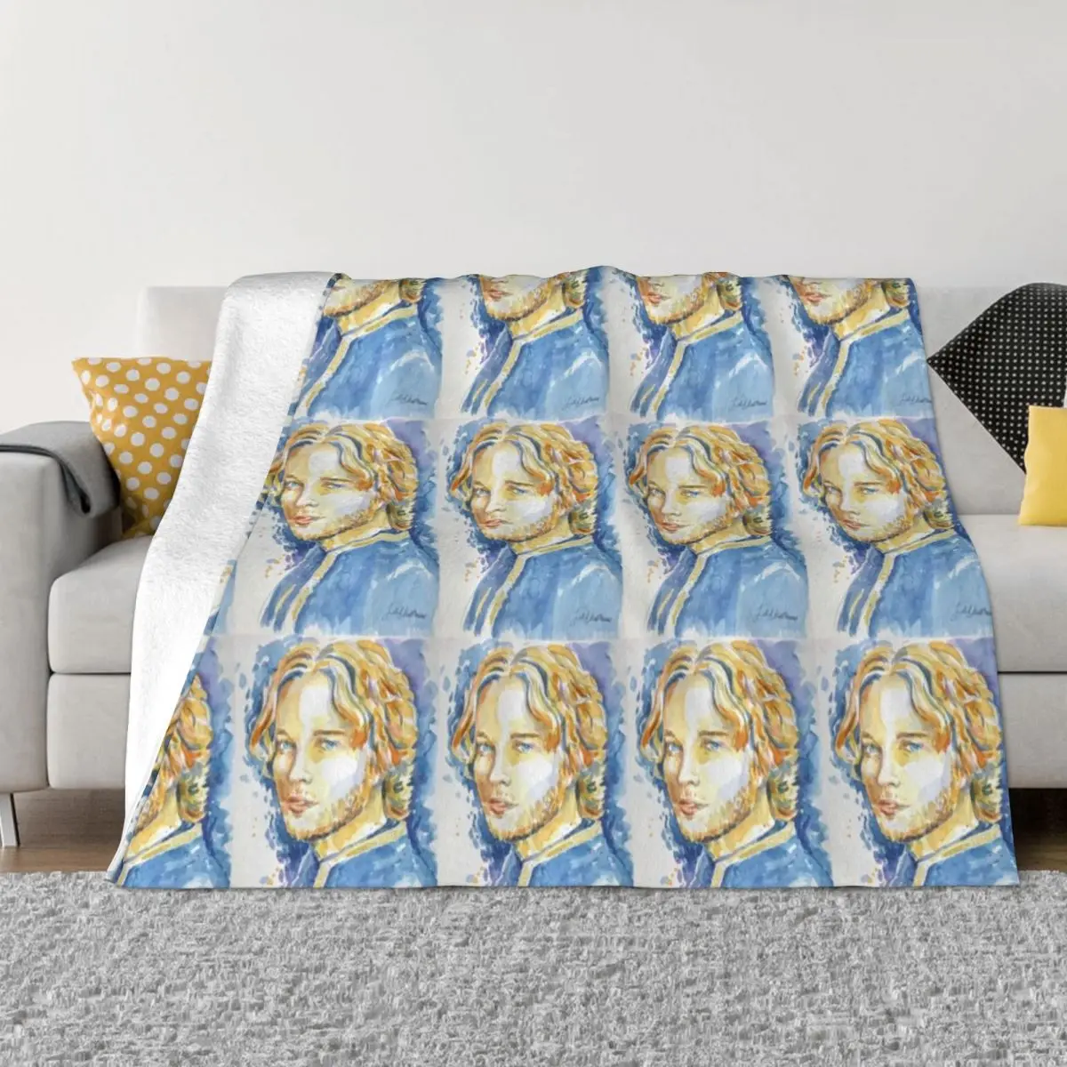 

Toby Regbo Throw Blanket Luxury Designer Flannels Quilt Blankets