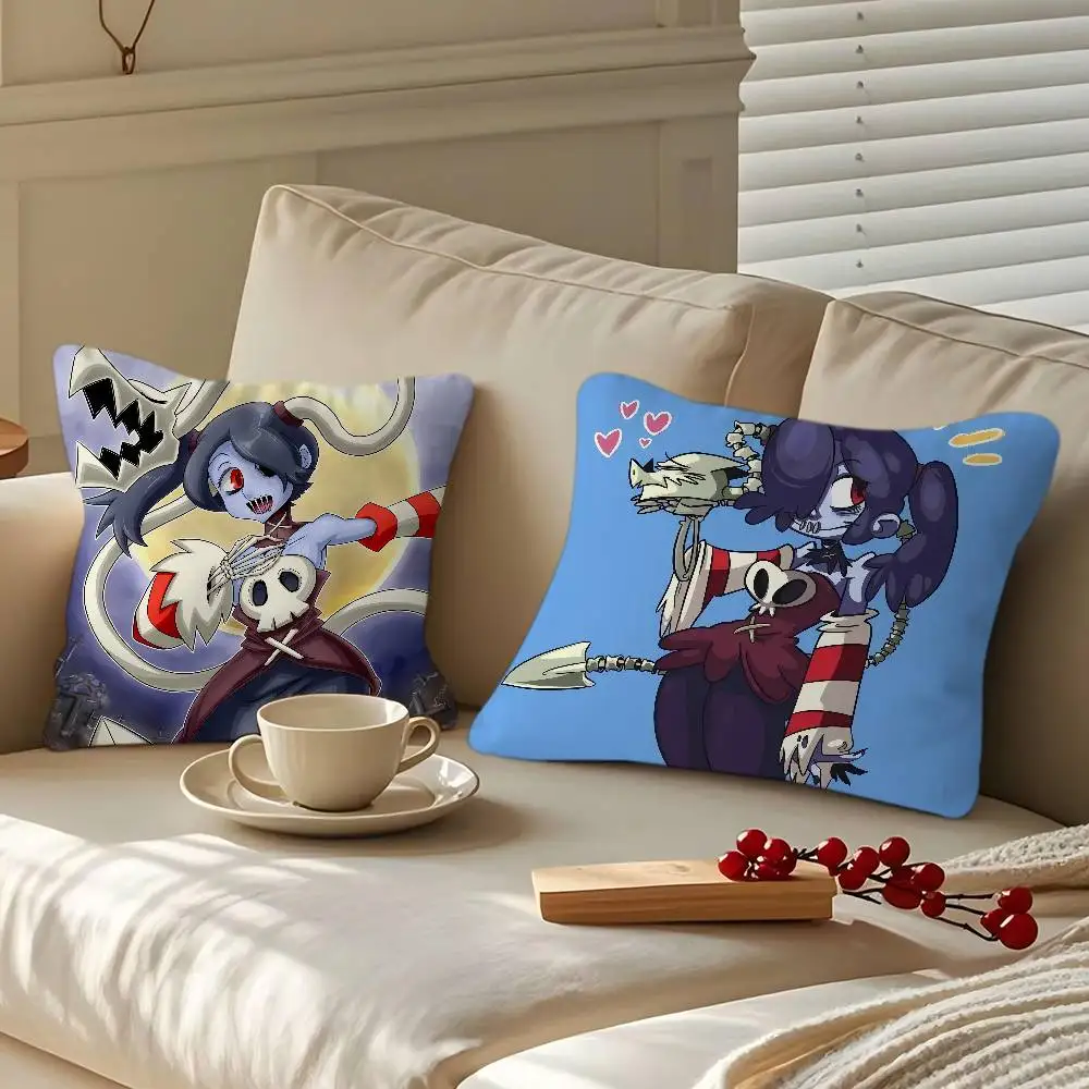

S-SKULLGIRLS Cartoon Animation 45*45cm Cushion Cover Pillow Cover Decor Pillowcase Home Pillowcase For Couch Pillow