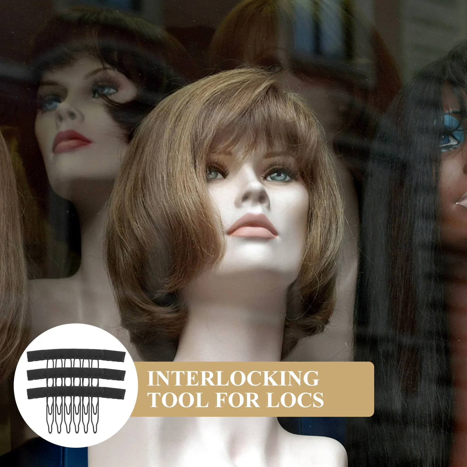 

Mesh Clips Adjustable Fastener Salon Portable Hair Comb Tool Locs Wigs Accessories Durable Portable Pin Practical