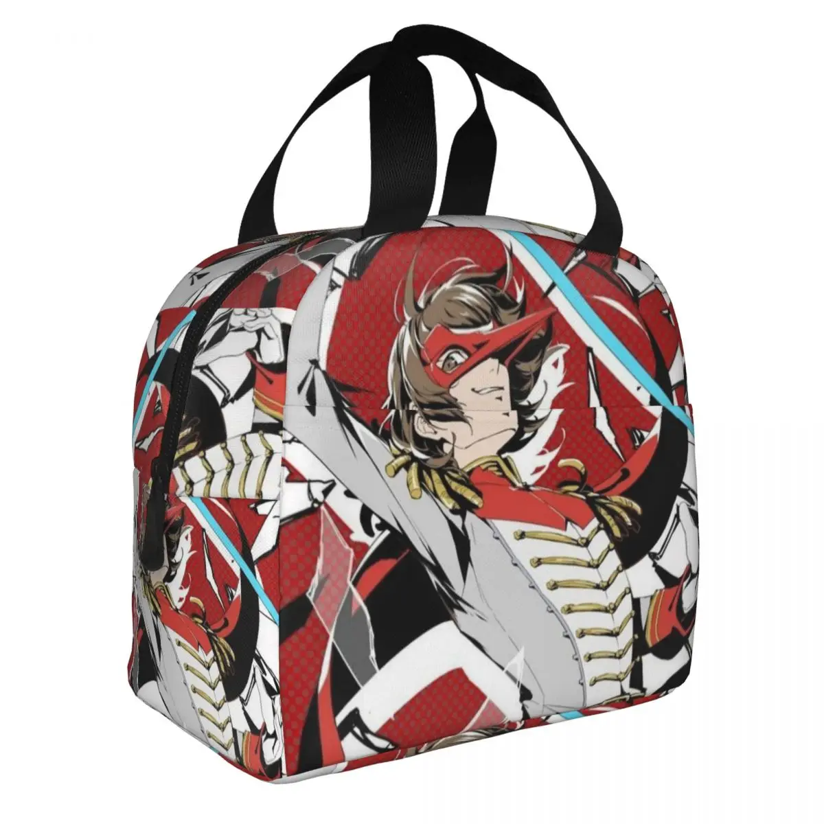 Makoto Nijima Goro Akechi Insulated Lunch Bags Cooler Bag Lunch Container Personas Large Lunch Box Tote Food Bag Work Outdoor