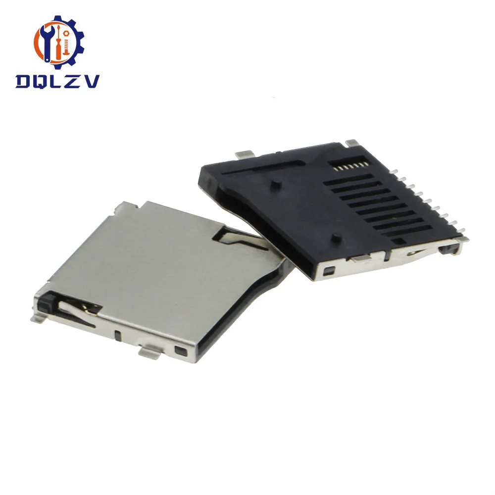 SD Card Socket Adapter Automatic PCB Connector SD card slot connectors,TF card deck, fit for phone, tablet, Vehicle Naviga