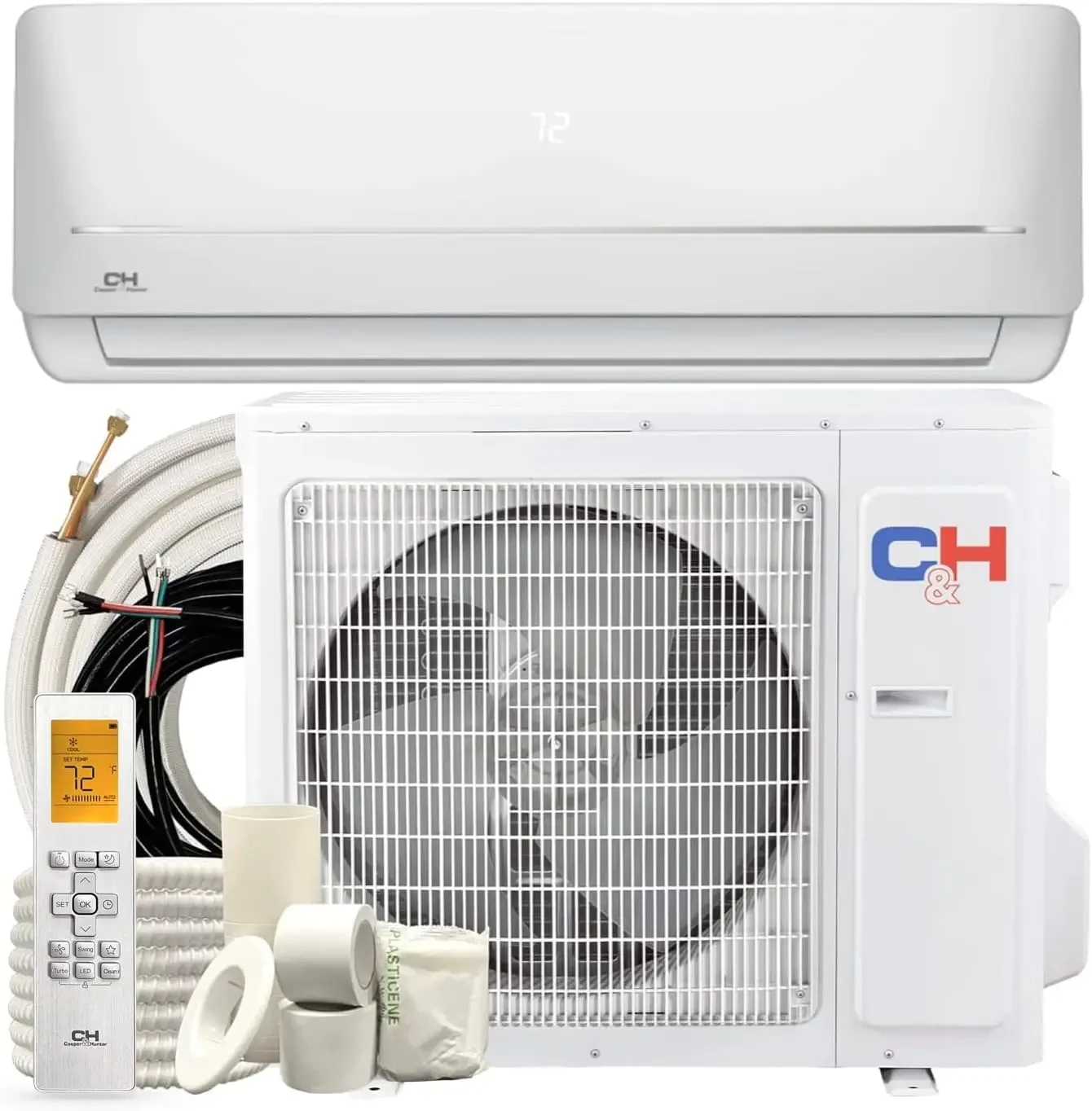 forCooper & Hunter-aire acondicionado y calentador serie MIA, Mini Split, 9.000 BTU, 115V, 21,5 SEER2