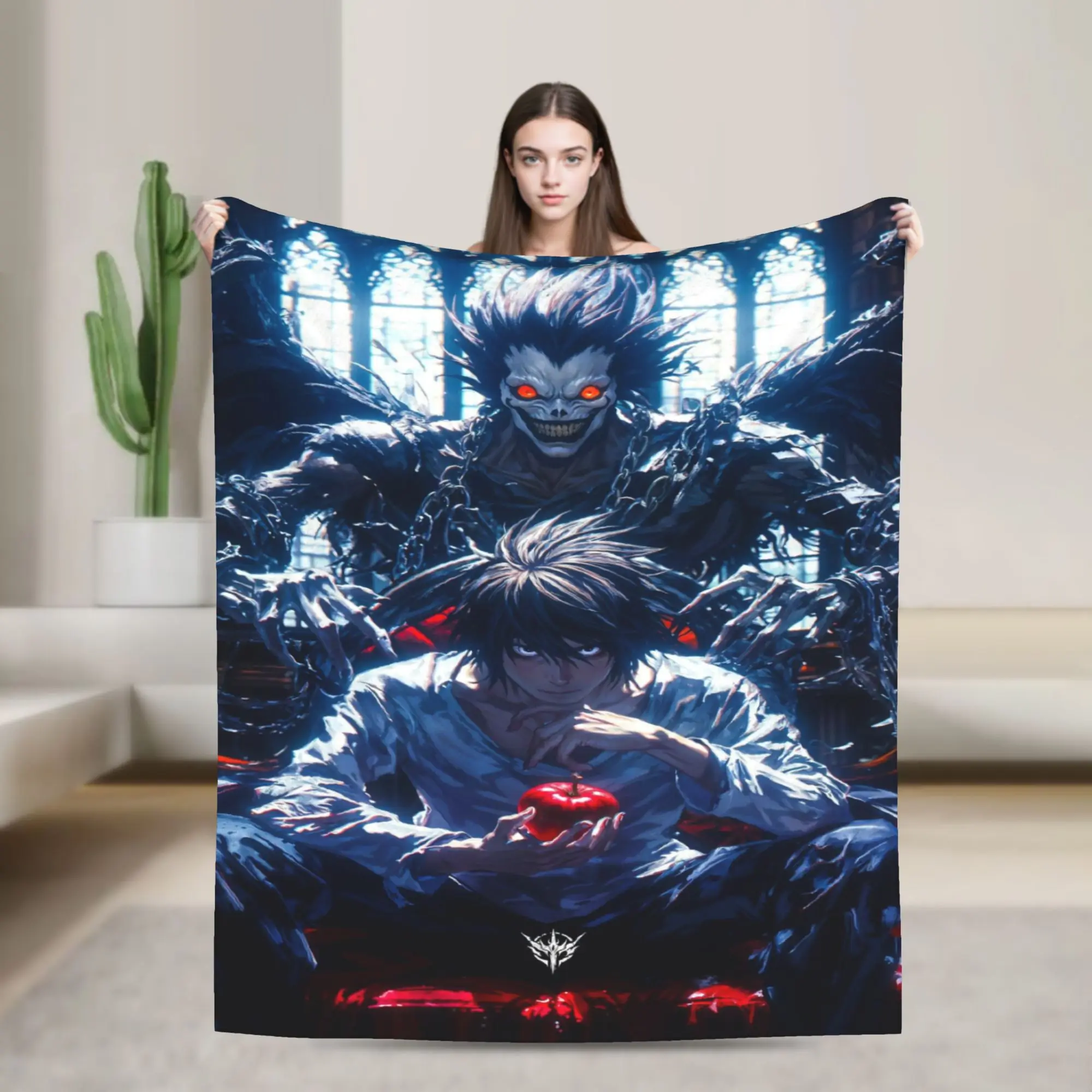 Comfort deaths notes anime catoon Blanket Merch Home Decorative  Throw Blankets Lightweight Fleece for Couch